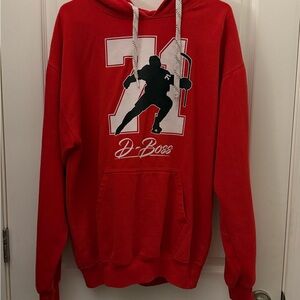 Red Men's Hockey hoodie